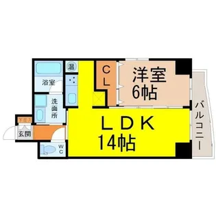 フローラル今池【6階】の間取り