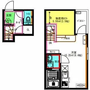 Foresta(フォレスタ)【203号室】の間取り