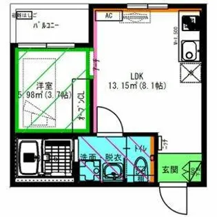 Foresta(フォレスタ)【3階】の間取り