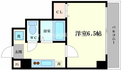 ルミエール花園Ⅱ【406号室】の間取り