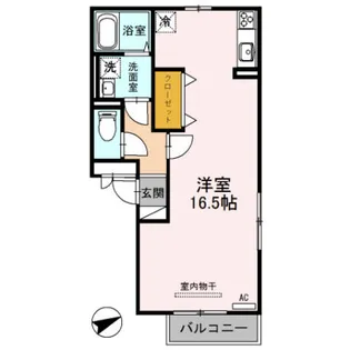 アメニティー・ベフ【305号室】の間取り
