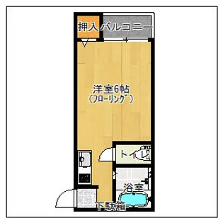 グリーンハウスIN横手【203号室】の間取り