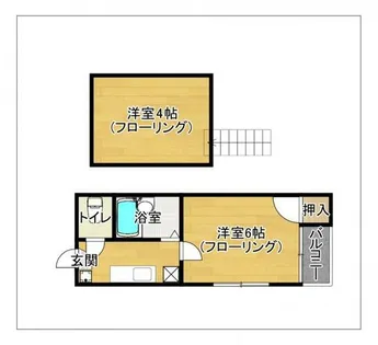 コーポNAOE【103号室】の間取り