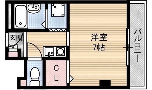 ベルリーフ西田【3階】の間取り