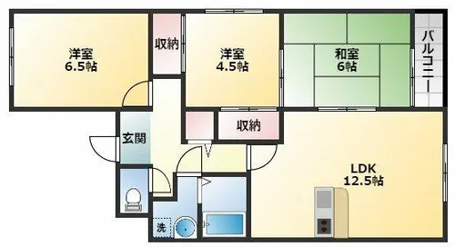 シャンボール【3階】の間取り