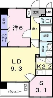 スカイウィング【5階】の間取り