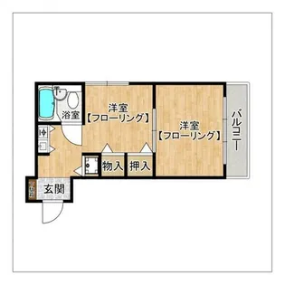 ハビタ11【203号室】の間取り