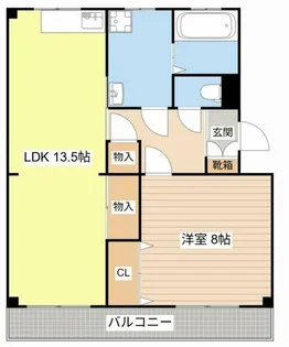 ヒルバレーマンション【106号室】の間取り