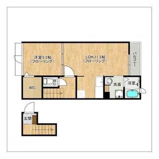 グラッド コート【203号室】の間取り