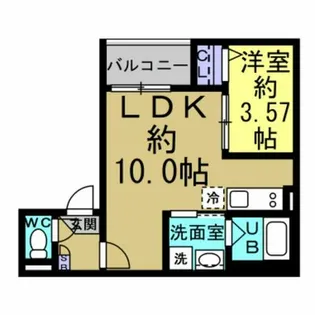 Jack hommachiⅡ【2階】の間取り