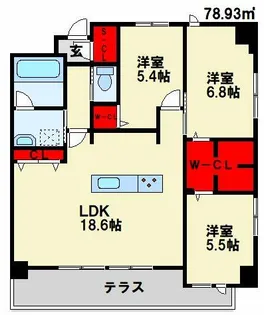 Gran Stella Nagao【12階】の間取り