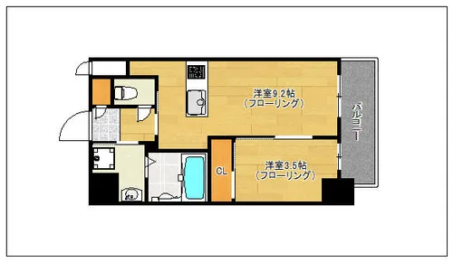 ソリエーヴォ県庁前【4階】の間取り