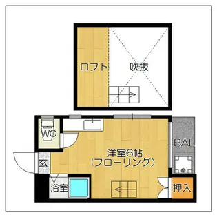 シティライフ箱崎【102号室】の間取り