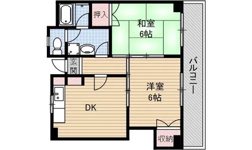 吉岡ビル【401号室】の間取り