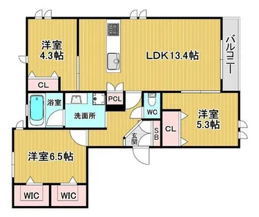 へーベルメゾンフォレスト岡上の町【2階】の間取り