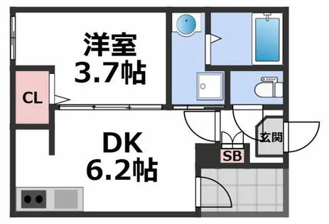 ベルルミエール中川【1階】の間取り