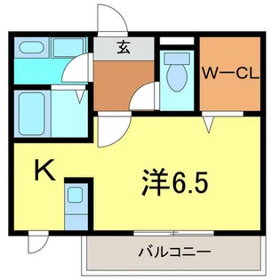 アビタシオン渡Ⅱ【103号室】の間取り