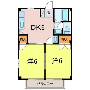 エステートA【2階】の間取り