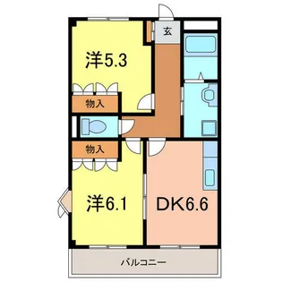 グレースK【2階】の間取り