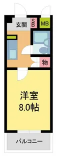 アメニティ武庫川【201号室】の間取り