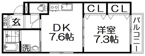 リュクスグランツ【2階】の間取り