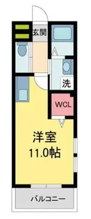 ルージェ仁川【2階】の間取り