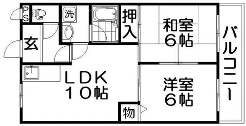 サンライズ・マゼミ【1階】の間取り