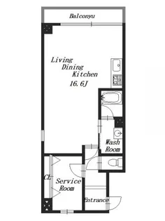 カーサ神宮前【4階】の間取り