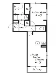 トゥールモンド城殿【3階】の間取り