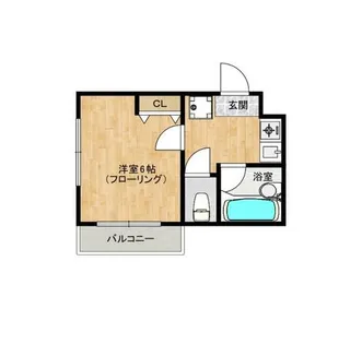 リリーフ美野島【104号室】の間取り