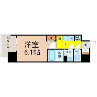 アステリ鶴舞トゥリア【5階】の間取り