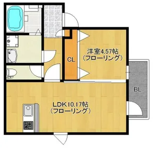 グランヒル箱崎【3階】の間取り