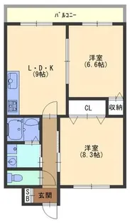 ユートピア中野Ⅱ【4階】の間取り