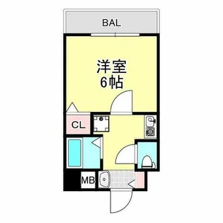 キャッスルプラザ壱番館【4階】の間取り