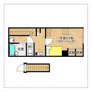 レオパレスHIDE 27【201号室】の間取り
