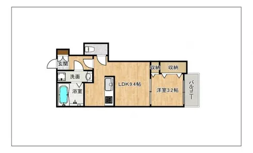 mon lapinII【1階】の間取り