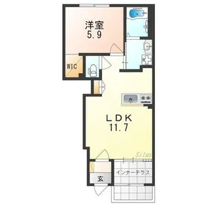 大阪府泉大津市板原町2丁目【アパート】の間取り