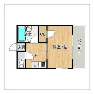シティパレス九大前【501号室】の間取り