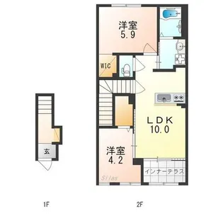 大阪府泉大津市板原町2丁目【アパート】の間取り