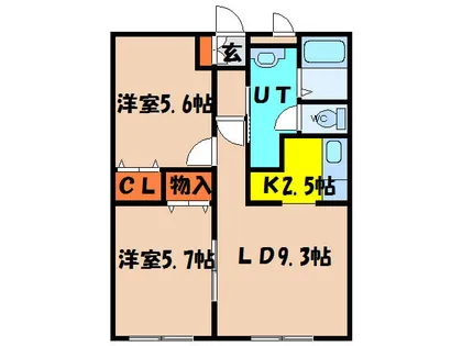 ピュアパレス花園【403号室】の間取り