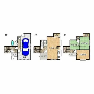 大阪府寝屋川市川勝町【一戸建】の間取り