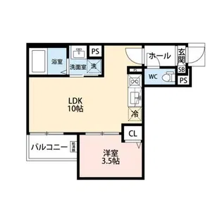 Jack shinmachi Ⅰ【3階】の間取り