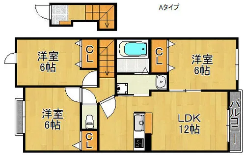 ベッラ・カーサ【2階】の間取り