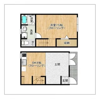 R-BOX大保【2号室】の間取り