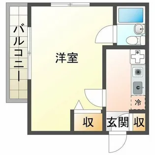 ミューズハルヨシ【1階】の間取り