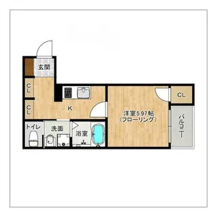 Chaleur春日【1階】の間取り