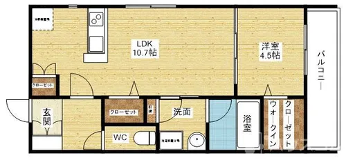 Kanon神崎川【1階】の間取り