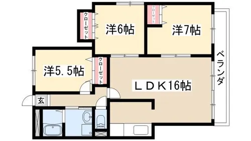 第2名昭ビル【301号室】の間取り