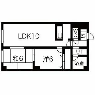 レジデンス22【3階】の間取り