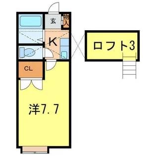 シェリール・ミニB棟【1階】の間取り